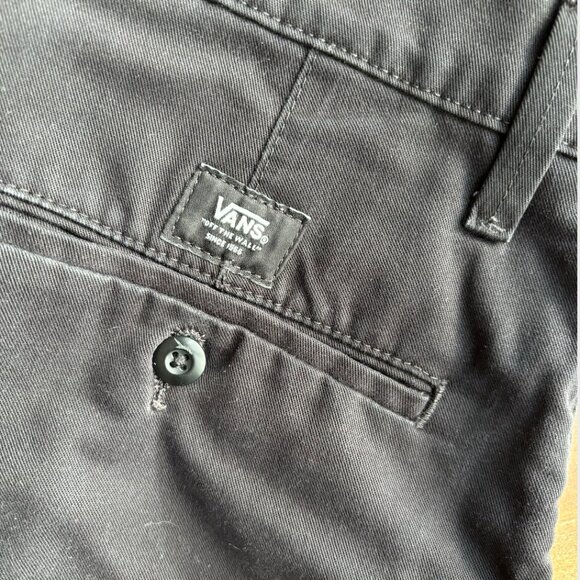 VANS Authentic Chino Loose Fit Black Pants Size 30 - Picture 6 of 11